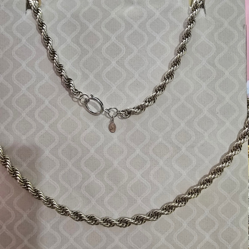 Direction One 2 tone chain 30" Braided very pretty necklace - Picture 3 of 4